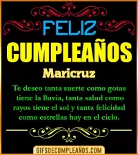 GIF Frases de Cumpleaños Maricruz